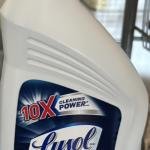 Lysol powder cleaning