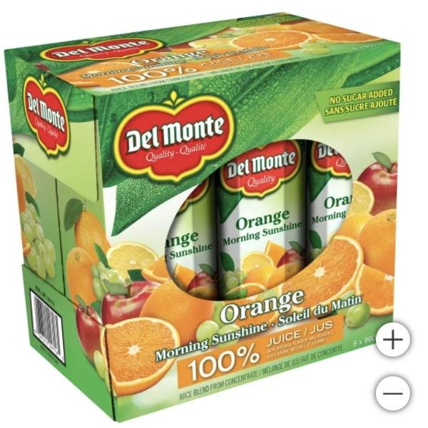 Del Monte Orange 100% Juice