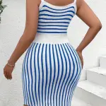 Women's Elegant Striped Dress