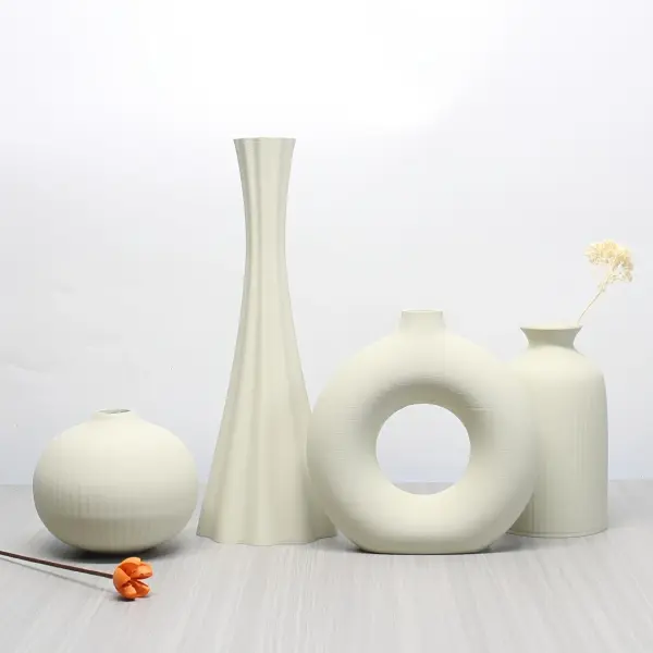 Boho-Chic Vase Set for Living Room, Dining & Office Decor