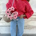 Women'S Casual Color Block Long Sleeve Cardigan