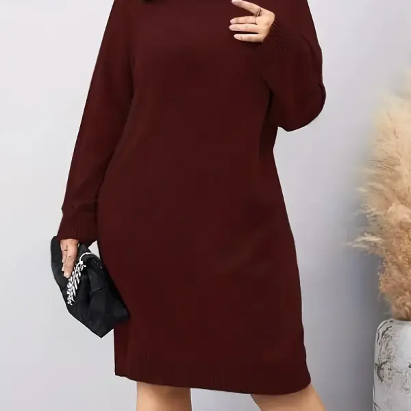 Turtleneck Sweater Dress