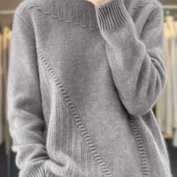 Women's Elegant Half-Turtleneck Sweater