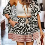Women's Fashion Casual Print Set