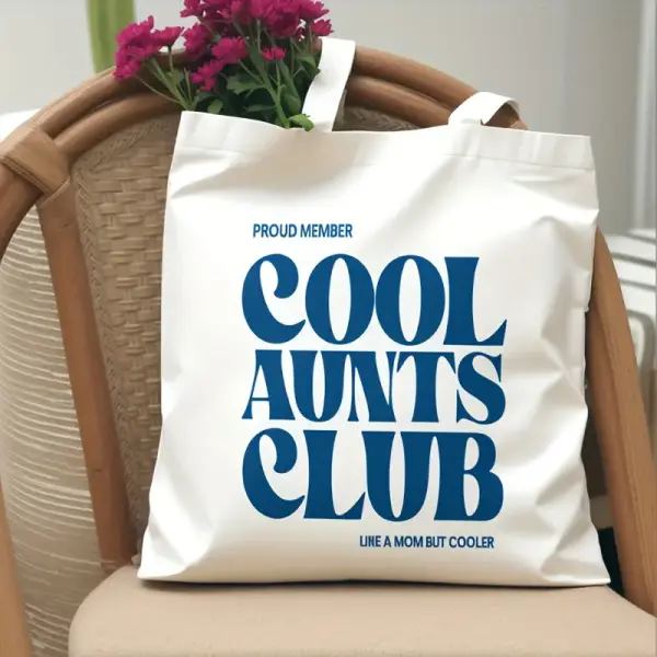 2pcs Cool Aunts Club Tote Bags