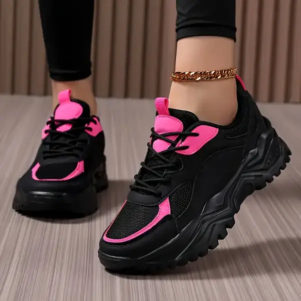 Women's Black & Pink Breathable