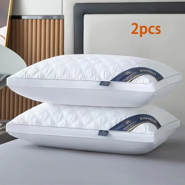 2 high-quality sleep pillows designed to prevent sedimentation