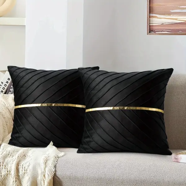 2pcs super soft velvet cushion cover 45x45cm