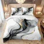 2/3pcs Black and White Smoke Wave