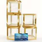 5pcs Transparent Balloon Boxes with 27 Letters Party Decoration Kit - Versatile Background