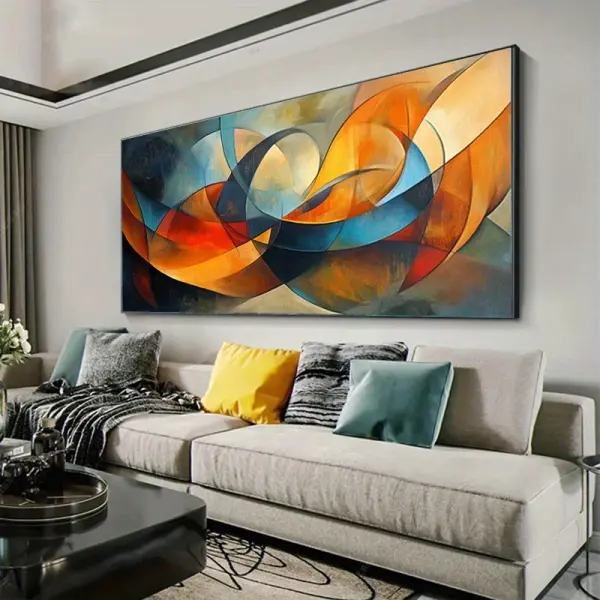 1pc 70.0x140.0 cm Frameless Modern Abstract Canvas Wall Art