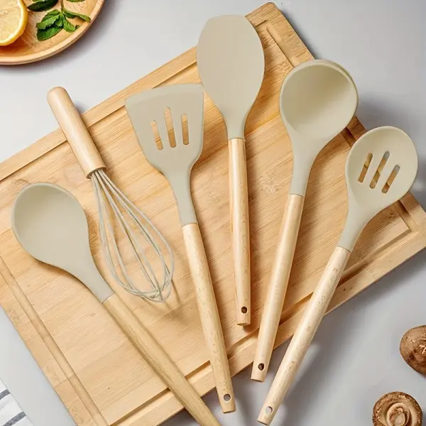12pcs, Non-Stick Silicone Kitchen Utensil Set