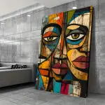 1pc, Frameless Modern African Abstract Art Canvas Print