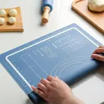 Silicone Rolling Pin and Baking Mat Set