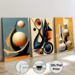 3pcs Framed Canvas Painting And Poster