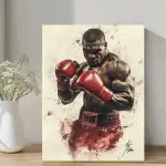 1pc Framed Canvas Painting 29.97x39.88cm Mike Tyson