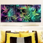 3pcs Wrapped Canvas Wood Frame Portrait Wall