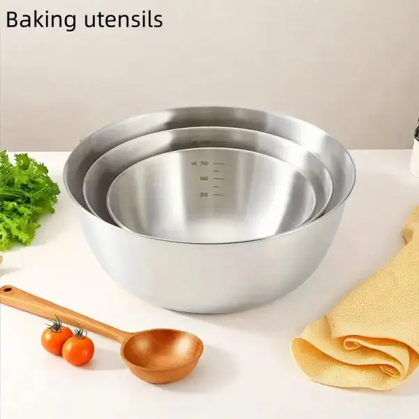 3pcs Stainless Steel Mixing Bowls Set