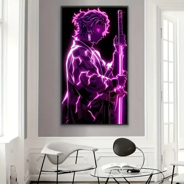 1 Popular Anime Poster Frameless Canvas Print, 40x75cm