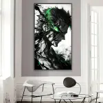 1pc Anime-Themed Frameless Canvas Art Print - 40x75cm