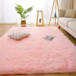 1pc Tie-Dye Light Gray Ultra-Soft Thick Plush Area Mat