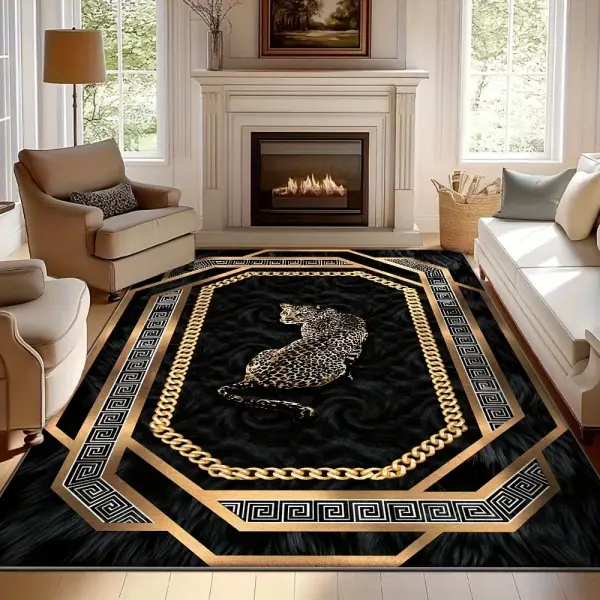 Modern Minimalist Velvet Area Mat