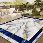 Luxurious Velvet Geometric Area Mat