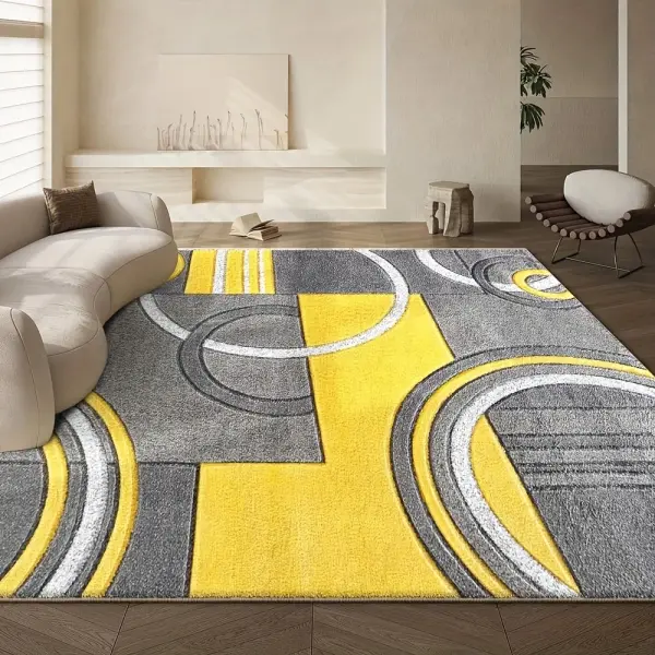 Velvet Modern Area Mat, 850g/m² - Soft, Machine Washable