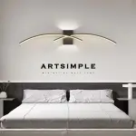 Modern Black LED Wall Light, 100.0 cm Linear Acrylic Wall Light, Semi-Recessed Installation, Removable Clip, Hard Wiring, 85V-265V