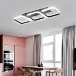 1pc Modern Elegant LED Ceiling Light, Easy-to-Install Metal Recessed Ceiling Light, 3000/4500/6000K Adjustable Color Temperature, 52cm