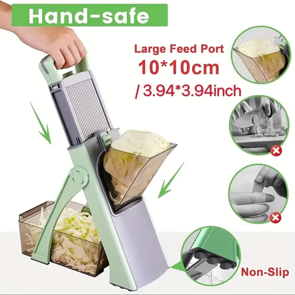 Upgraded Green Mandolin Slicer with Adjustable Thickness