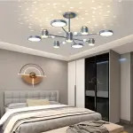 Enchanting Glow, Elegant Starry Sky Ceiling Chandelier