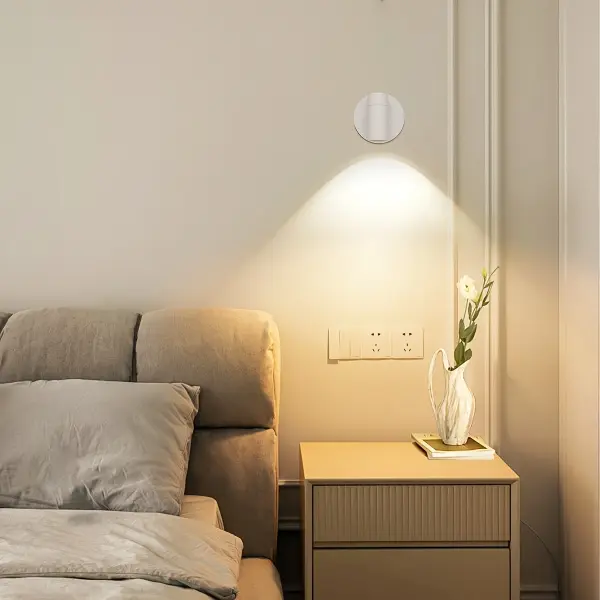 Versatile Wireless Spotlight with 3-Color Modes, Adjustable Brightness, and Rechargeable 2000mAh Battery