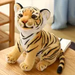 1pc Vintage Style Tiger Throw Pillow, Stuffed Plush Toy