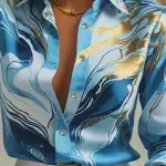 Elegant Women's Printed Shirt