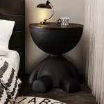 Bear SHAPED side table, sofa side storage capacity of large end table