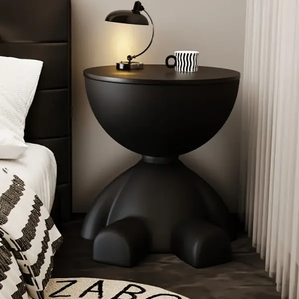 Bear SHAPED side table, sofa side storage capacity of large end table