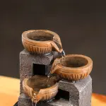 1pc Resin Tabletop Waterfall Fountain