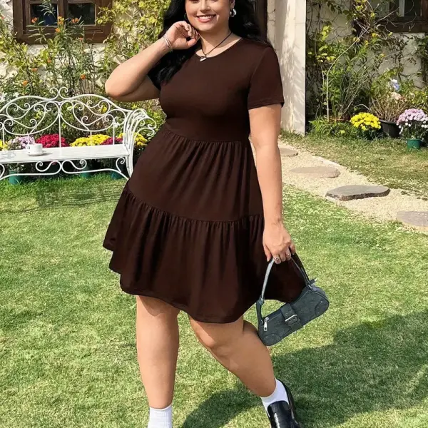 Stretchy Casual Elegant Knee-Length Dress